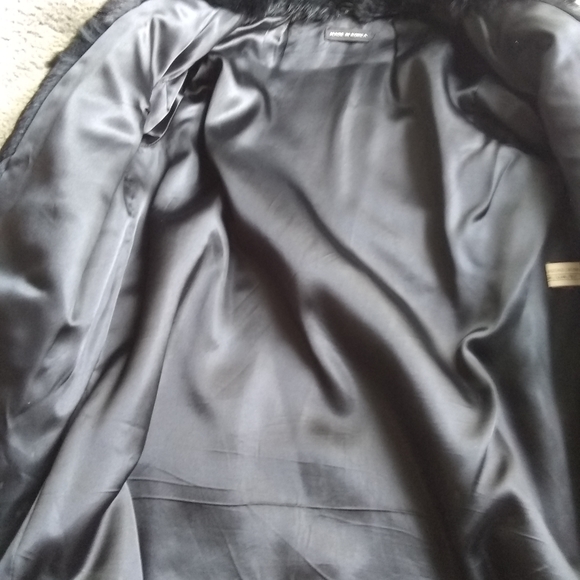 Black Rabbit Coat - Picture 4 of 4